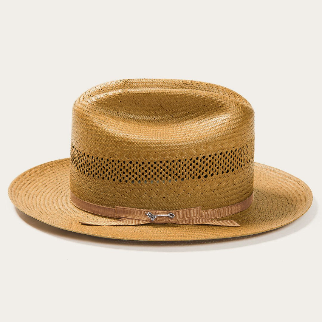 Open Road Vented Straw Cowboy Hat Cognac | Stetson Hats