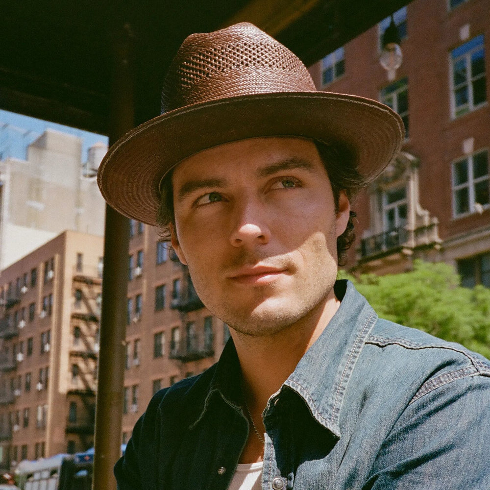 Open Road Vented Straw Cowboy Hat Chocolate | Stetson Hats