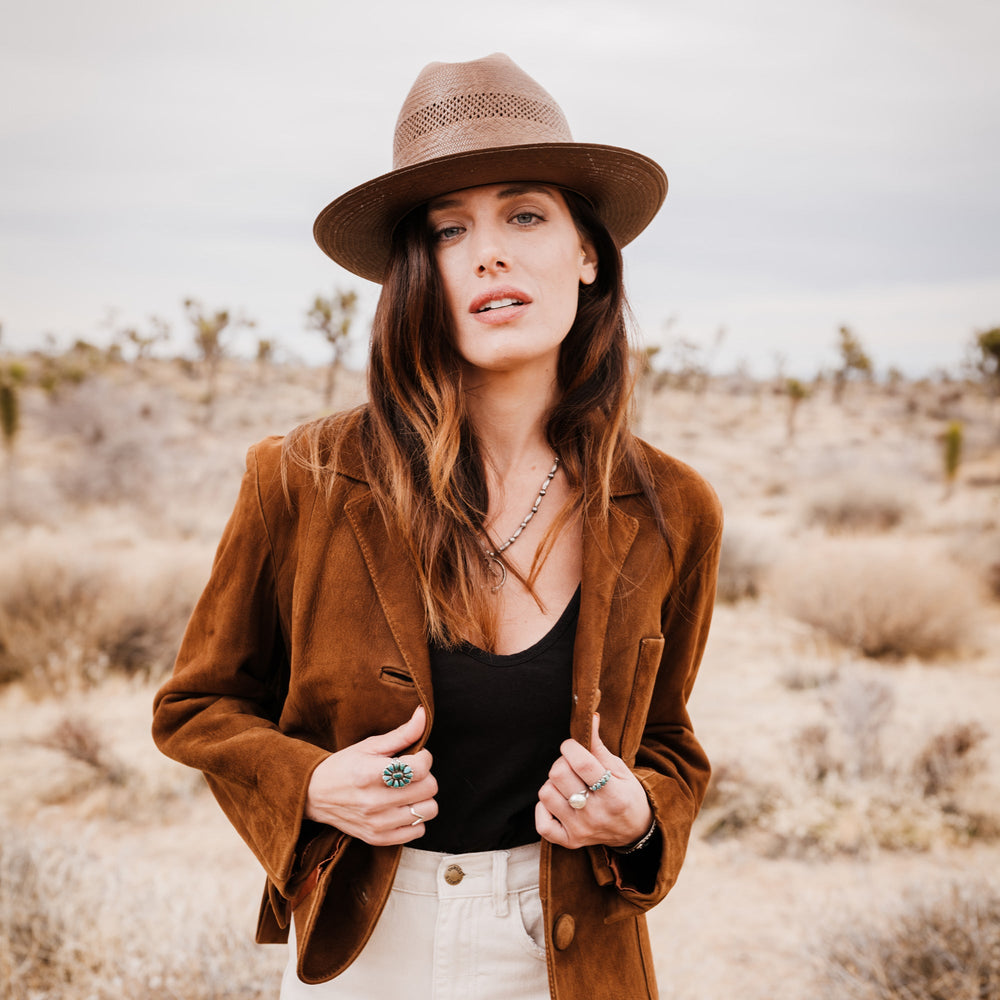 Open Road Vented Straw Cowboy Hat Chocolate | Stetson Hats