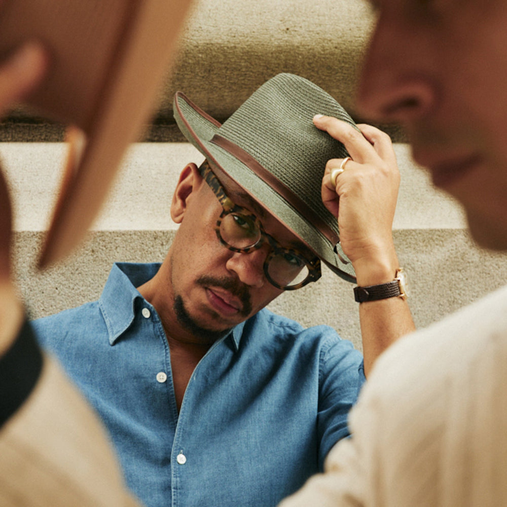 Stratoliner Hemp Fedora Sage | Stetson Hats