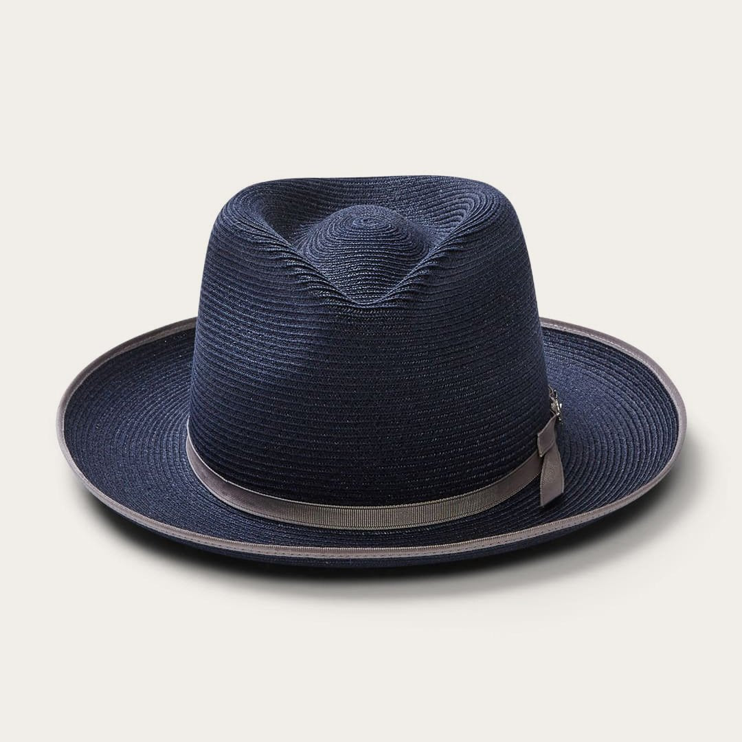 Stratoliner Hemp Fedora Navy | Stetson Hats