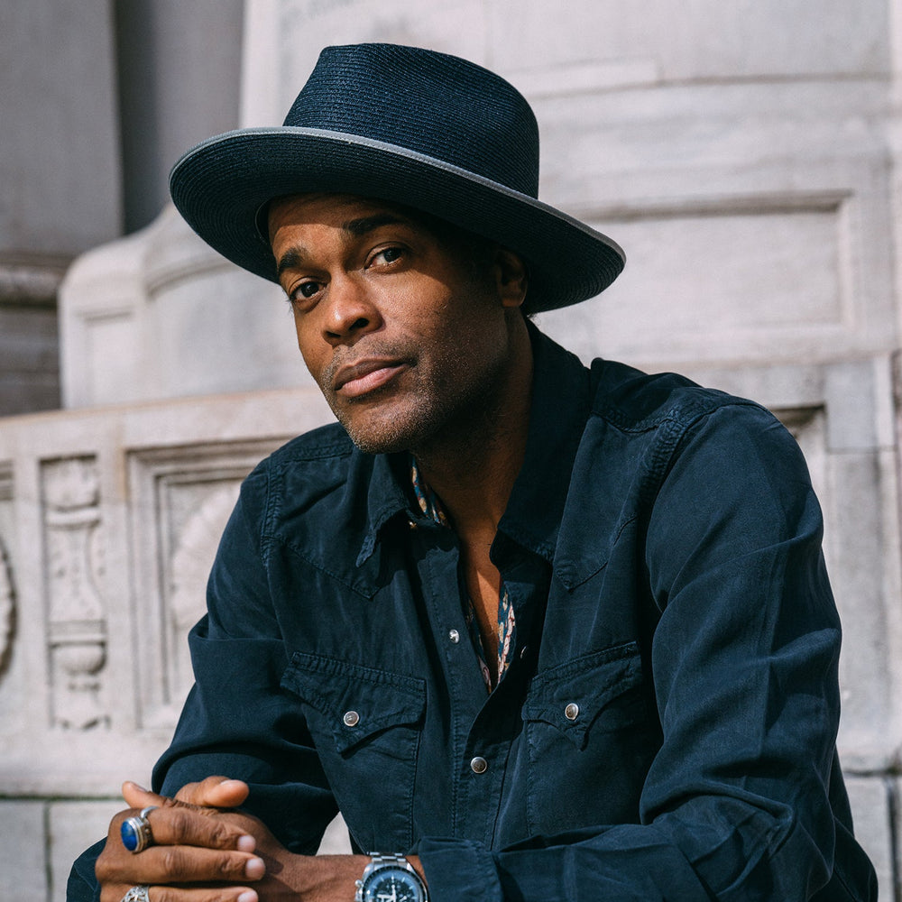 Stratoliner Hemp Fedora Navy | Stetson Hats