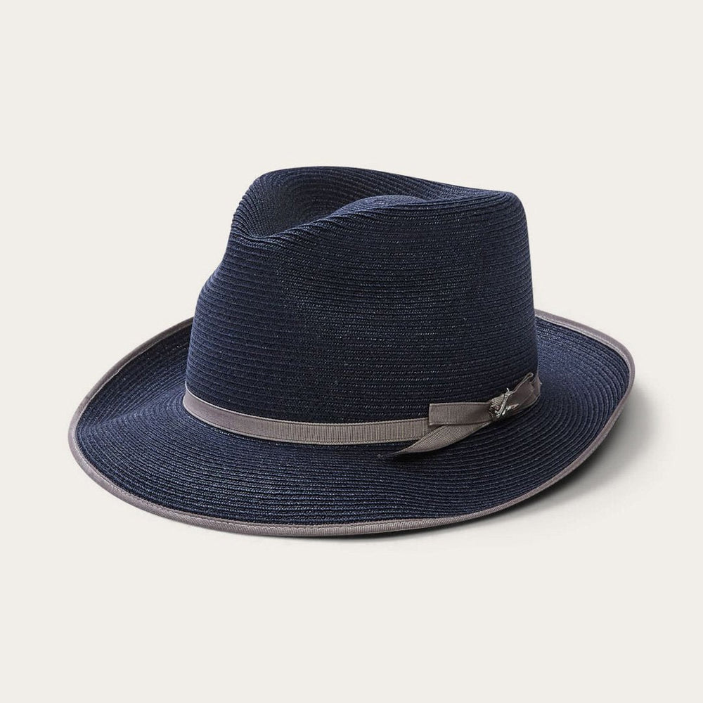 Stratoliner Hemp Fedora Navy | Stetson Hats