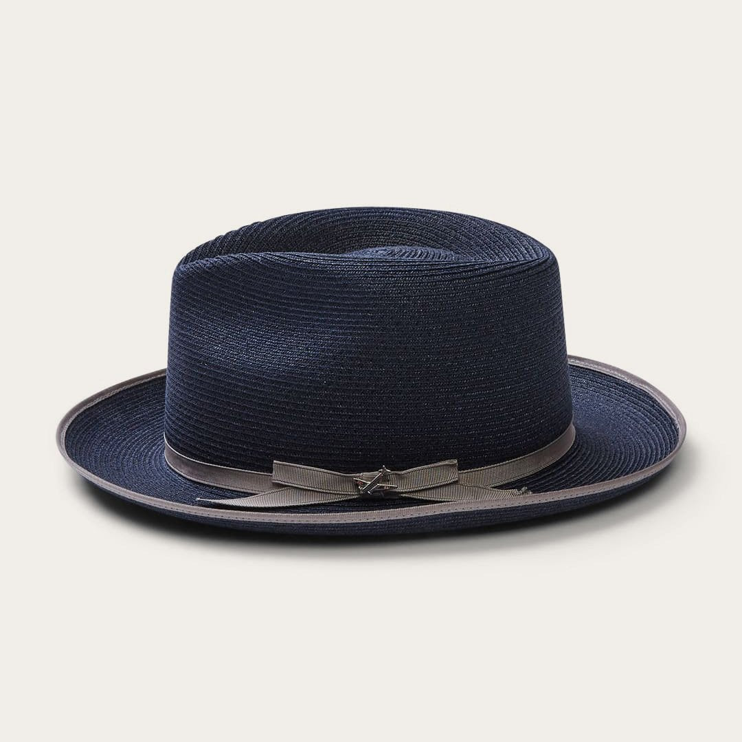 Stratoliner Hemp Fedora Navy | Stetson Hats