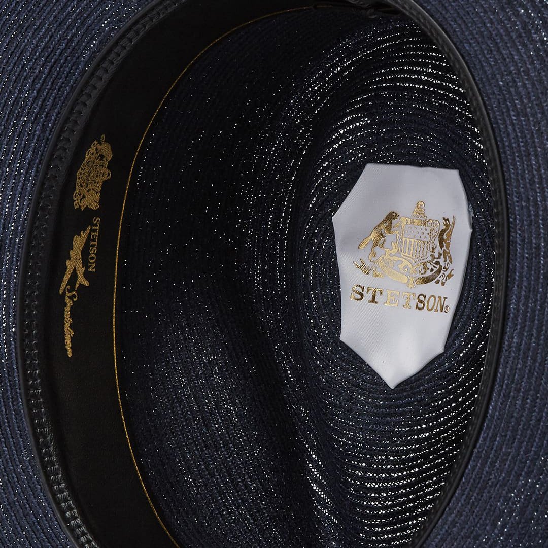 Stratoliner Hemp Fedora Navy | Stetson Hats