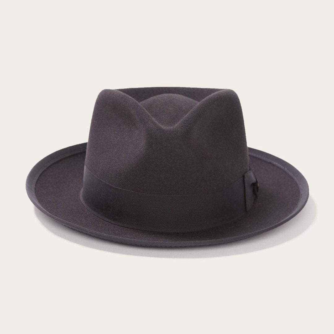 Whippet Wool Fedora Black | Stetson Hats