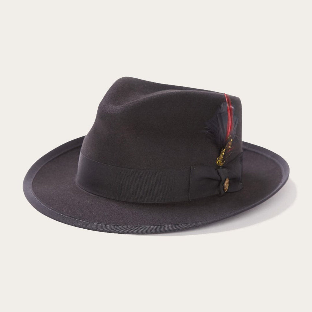 Whippet Wool Fedora Black | Stetson Hats