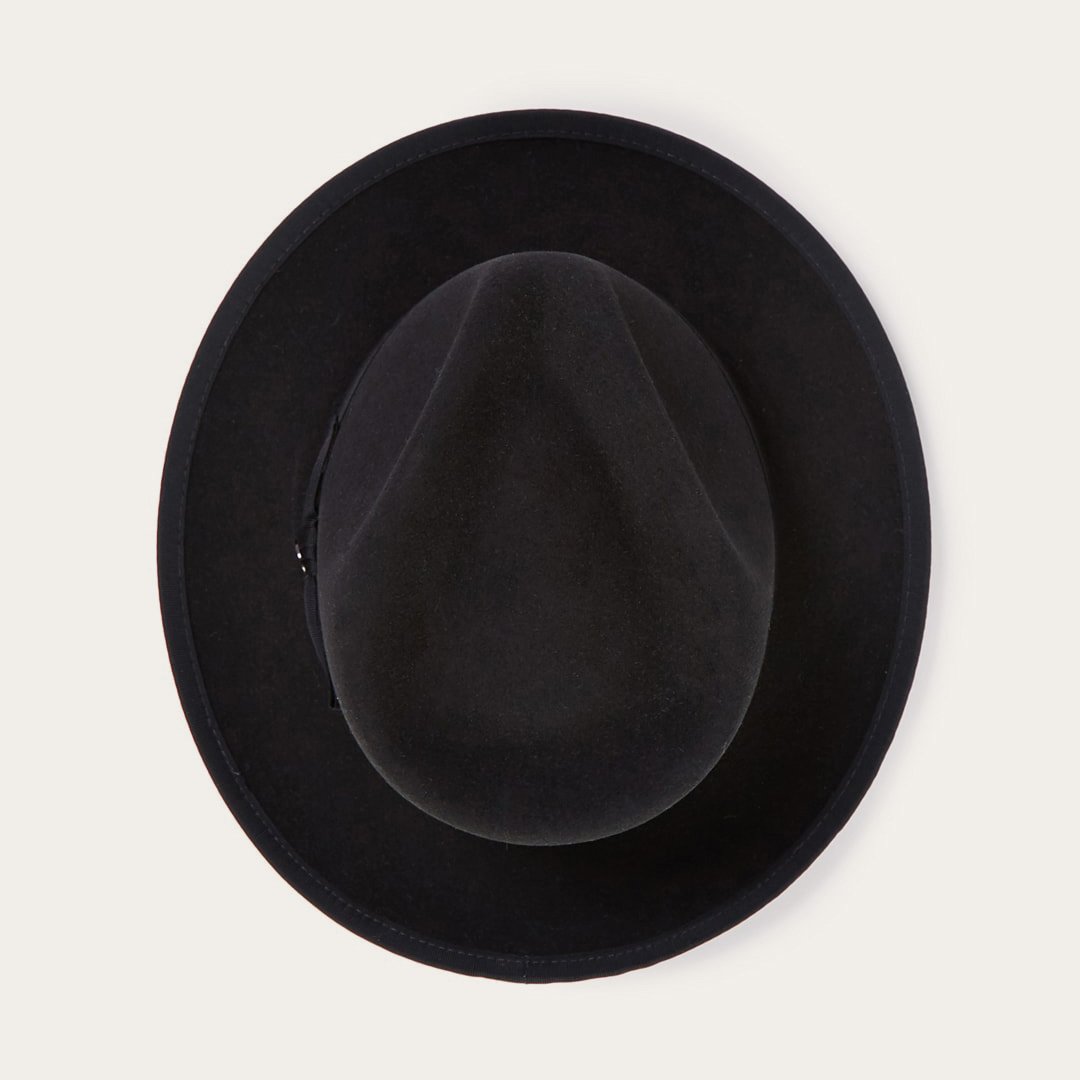 Whippet Wool Fedora Black | Stetson Hats