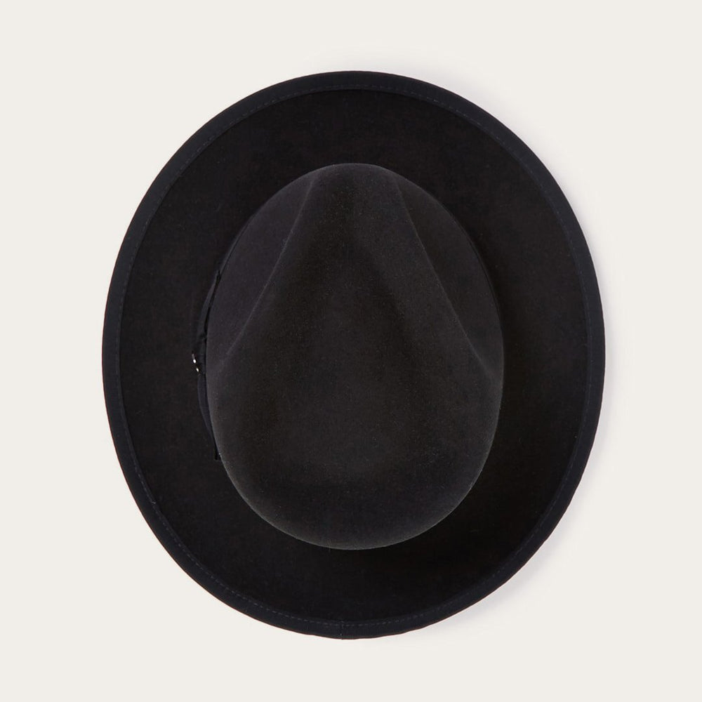 Whippet Wool Fedora Black | Stetson Hats