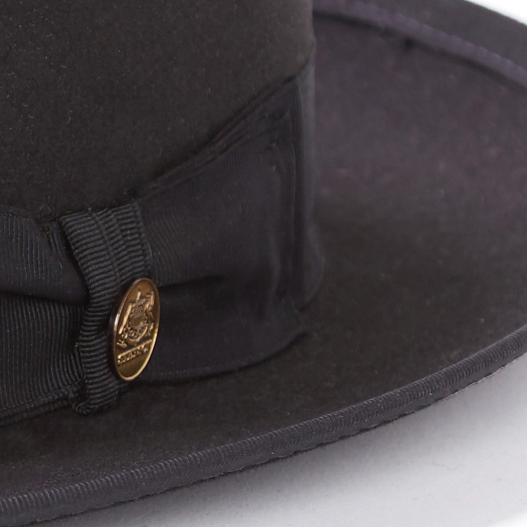 Whippet Wool Fedora Black | Stetson Hats