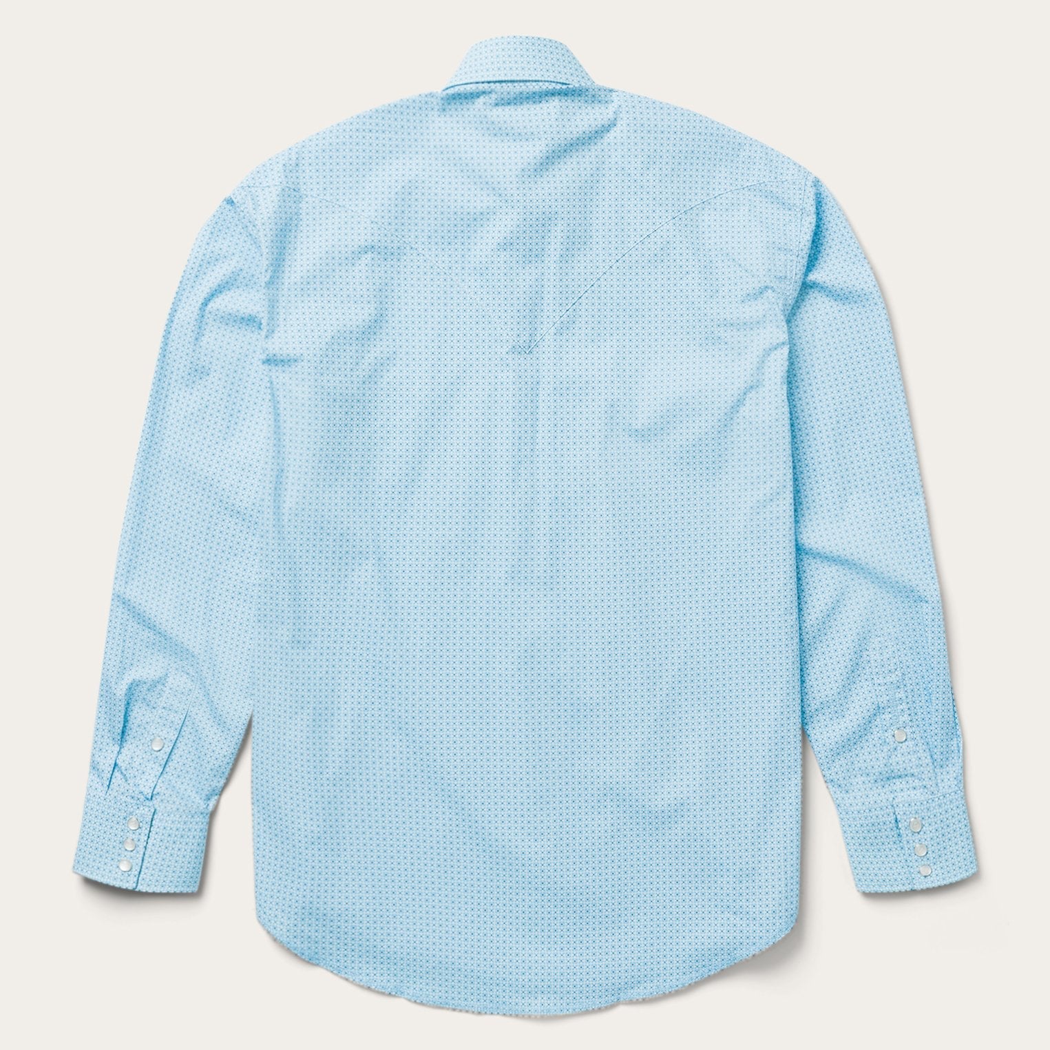 Blue Lattice Print Western Shirt Blue | Stetson Men
