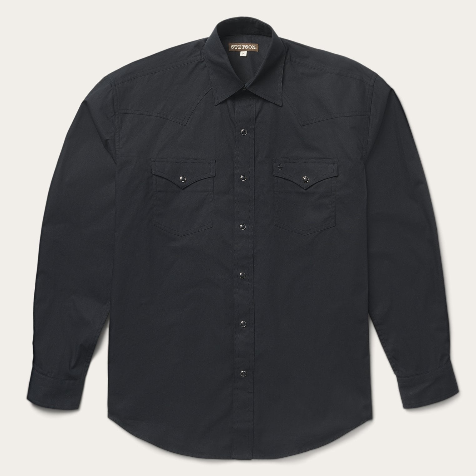 Classic Western Shirt in Black Black | Stetson Men