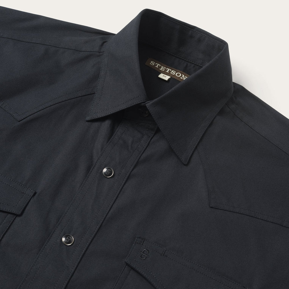 Classic Western Shirt in Black Black | Stetson Men