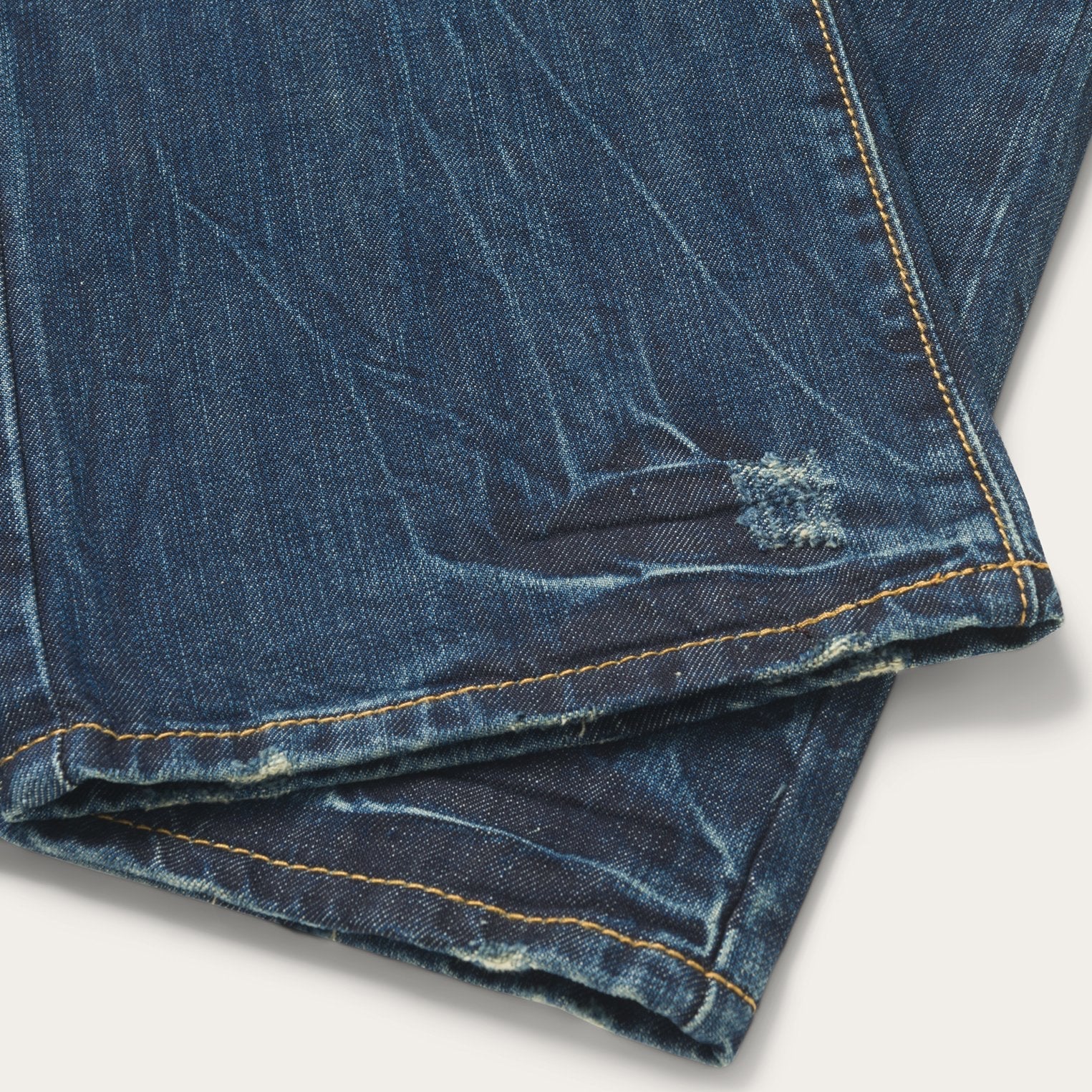 1014 Fit Destructed Dark Wash Jeans Blue | Stetson Men