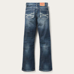 1014 Fit Destructed Medium Wash Jeans Blue | Stetson Men