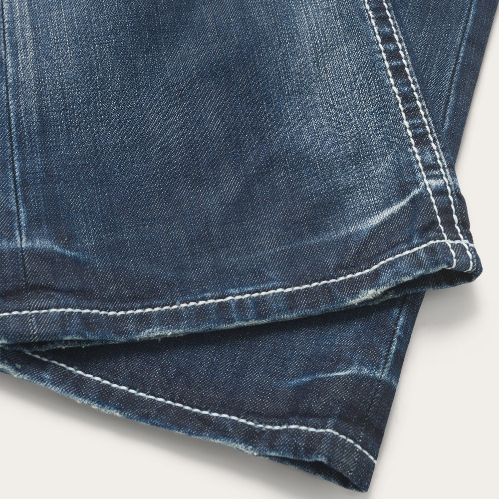 1014 Fit Destructed Medium Wash Jeans Blue | Stetson Men