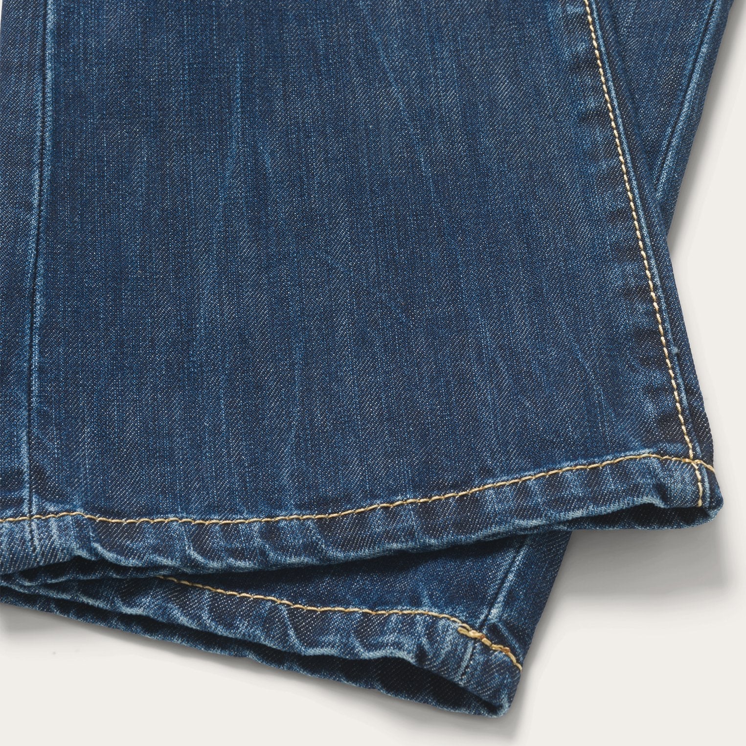 1014 Fit Semi-Destructed Wash Jeans Blue | Stetson Men
