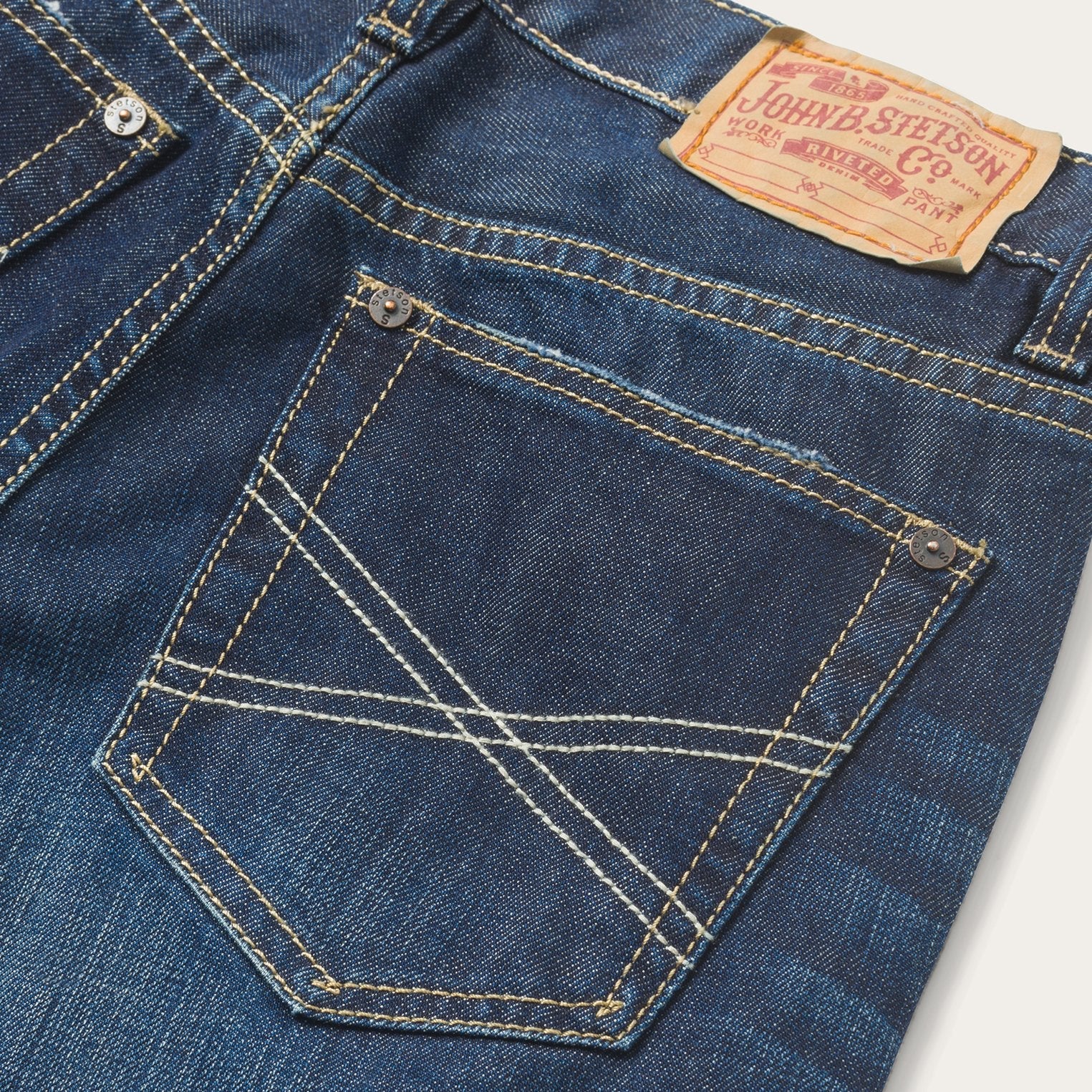 1312 Fit Destructed Jeans Blue | Stetson Men