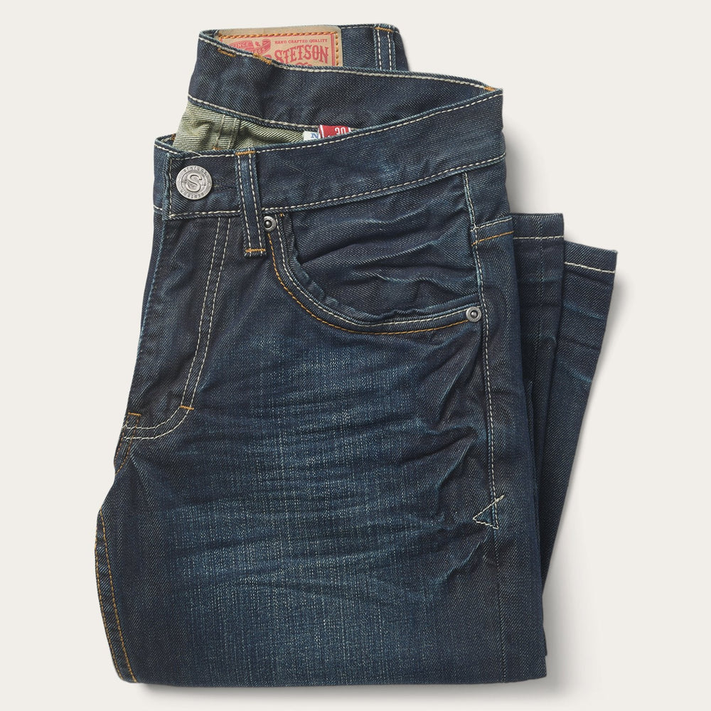 1312 Fit Jeans With a Pieced Back Pocket Blue | Stetson Men