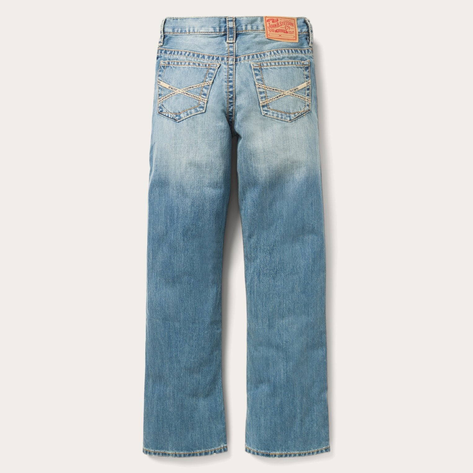 1520 Fit Light Wash Jeans With Tacking Blue | Stetson Men