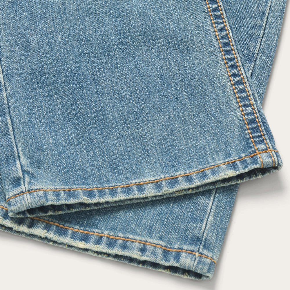 1520 Fit Light Wash Jeans With Tacking Blue | Stetson Men