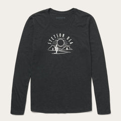 Cactus And Sunset Graphic Tee Black | Stetson Women