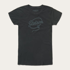 Rope Print Graphic Tee Black | Stetson Women