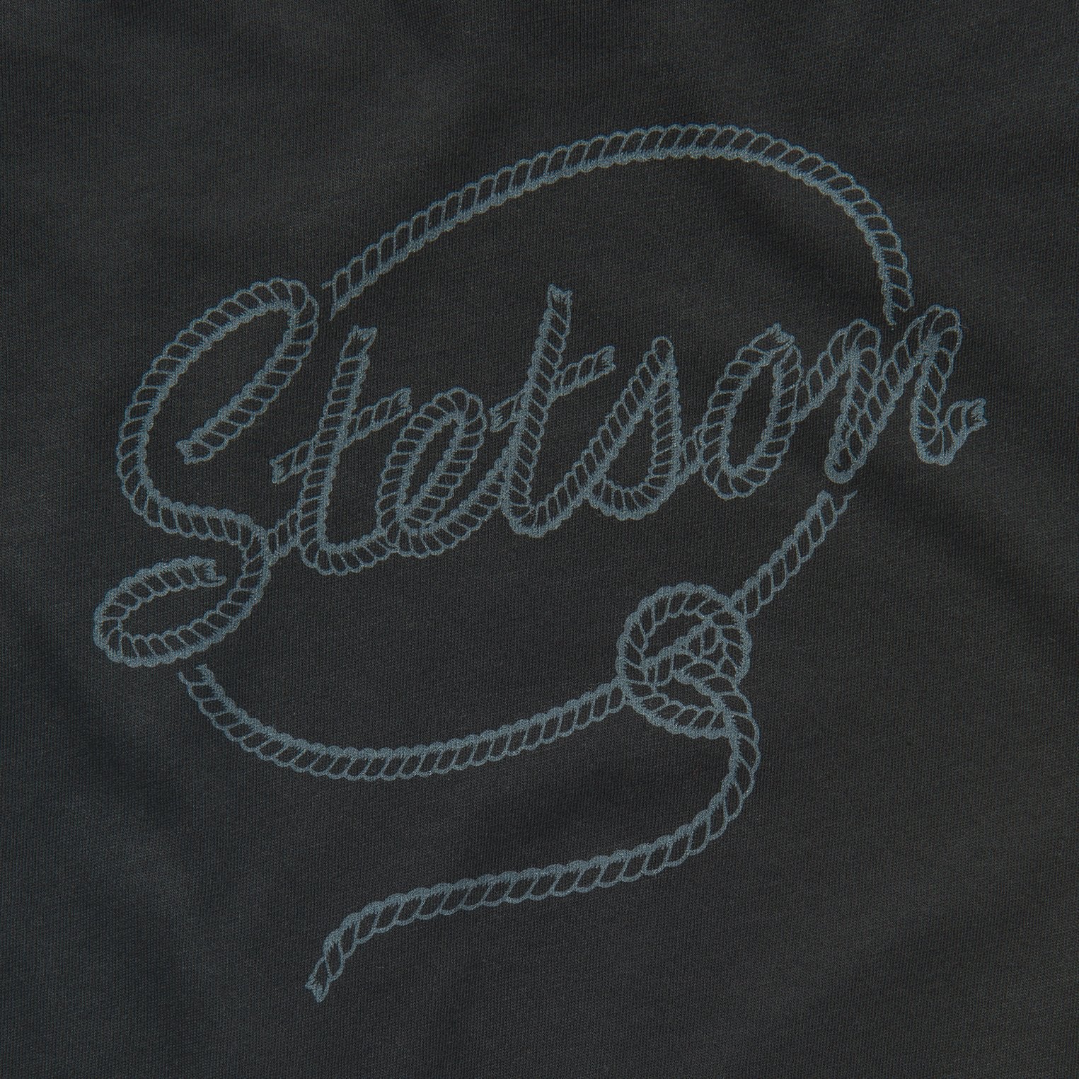 Rope Print Graphic Tee Black | Stetson Women
