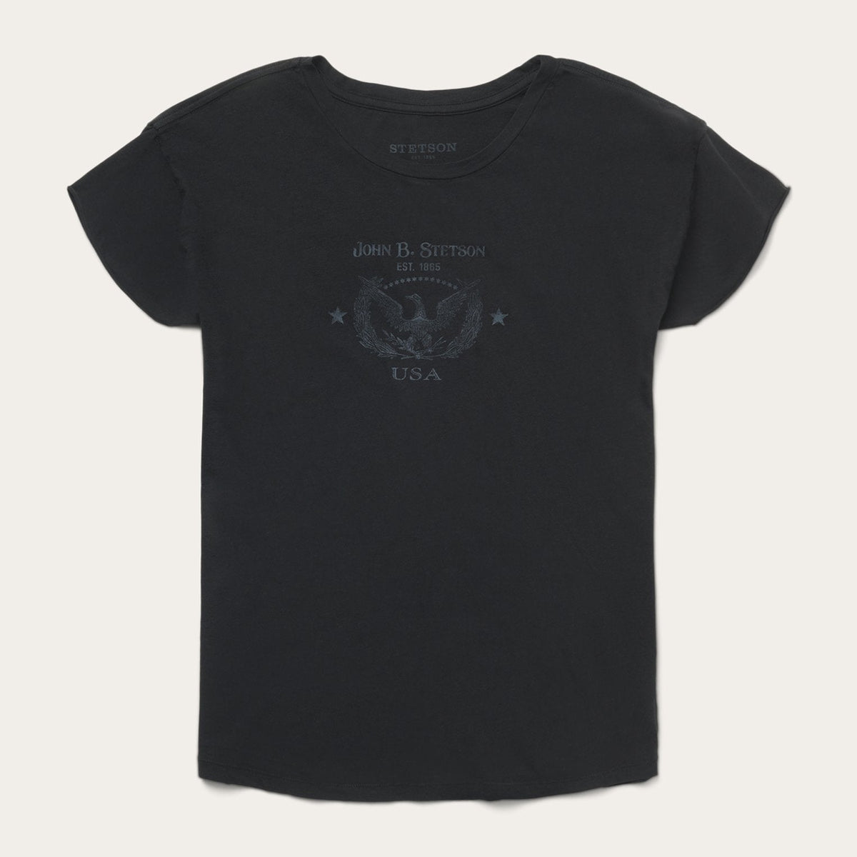 John B. Stetson Eagle Graphic Tee Black | Stetson Women