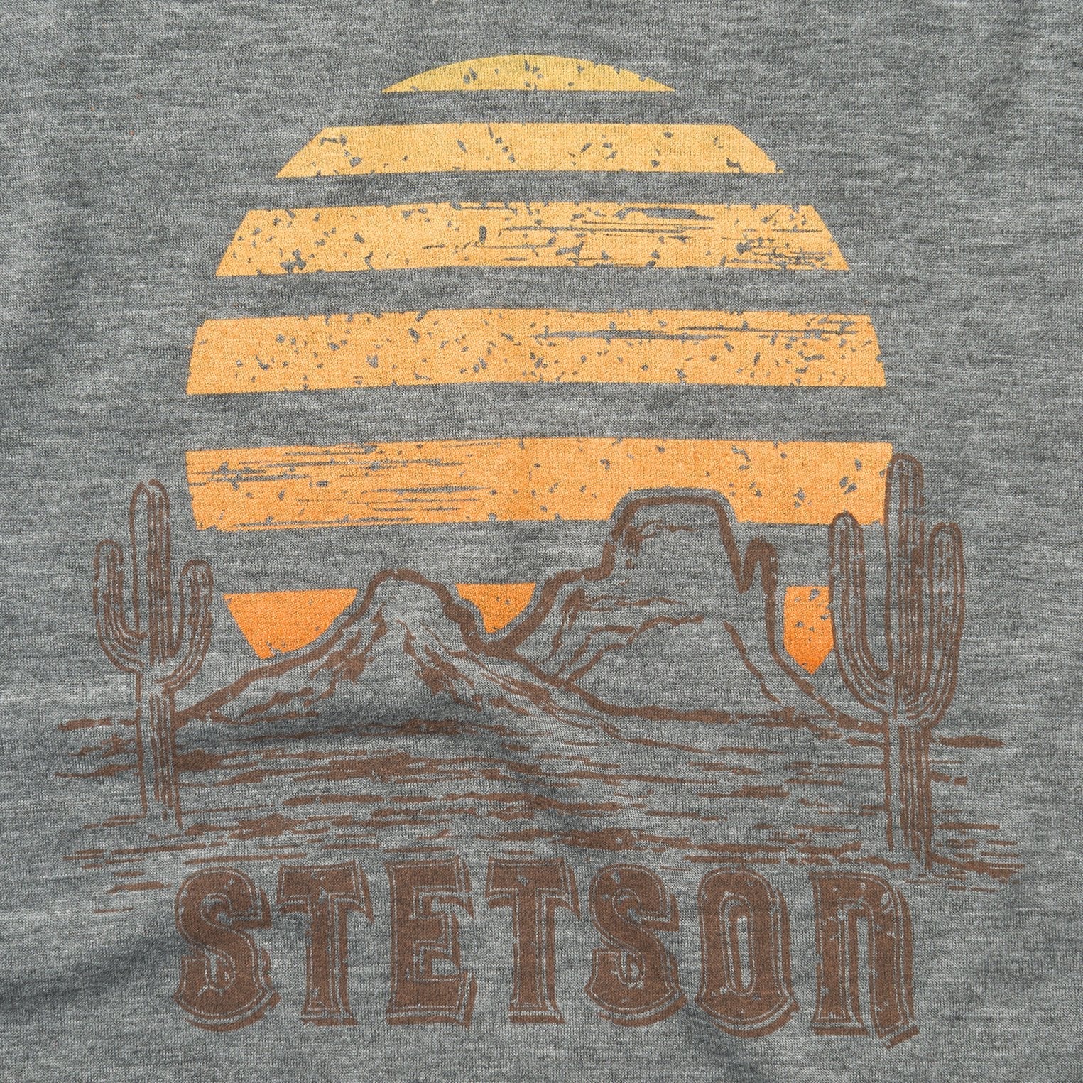 Sunset Graphic Tee Grey | Stetson Women