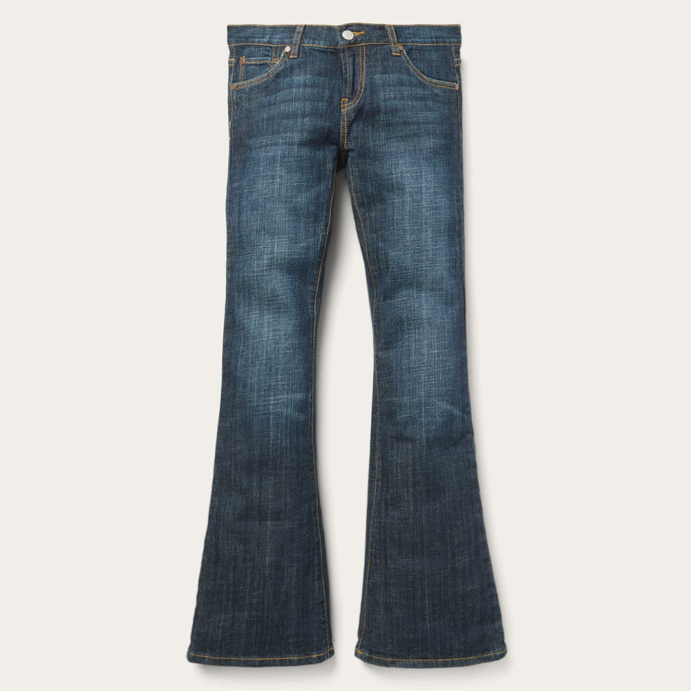 816 Classic Boot Cut Jeans In Dark Wash Blue | Stetson Women