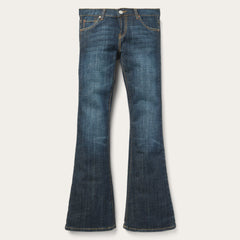 816 Classic Boot Cut Jeans In Dark Wash Blue | Stetson Women