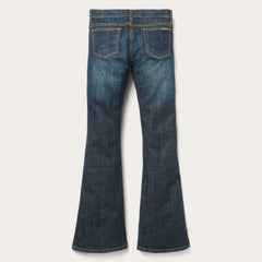 816 Classic Boot Cut Jeans In Dark Wash Blue | Stetson Women