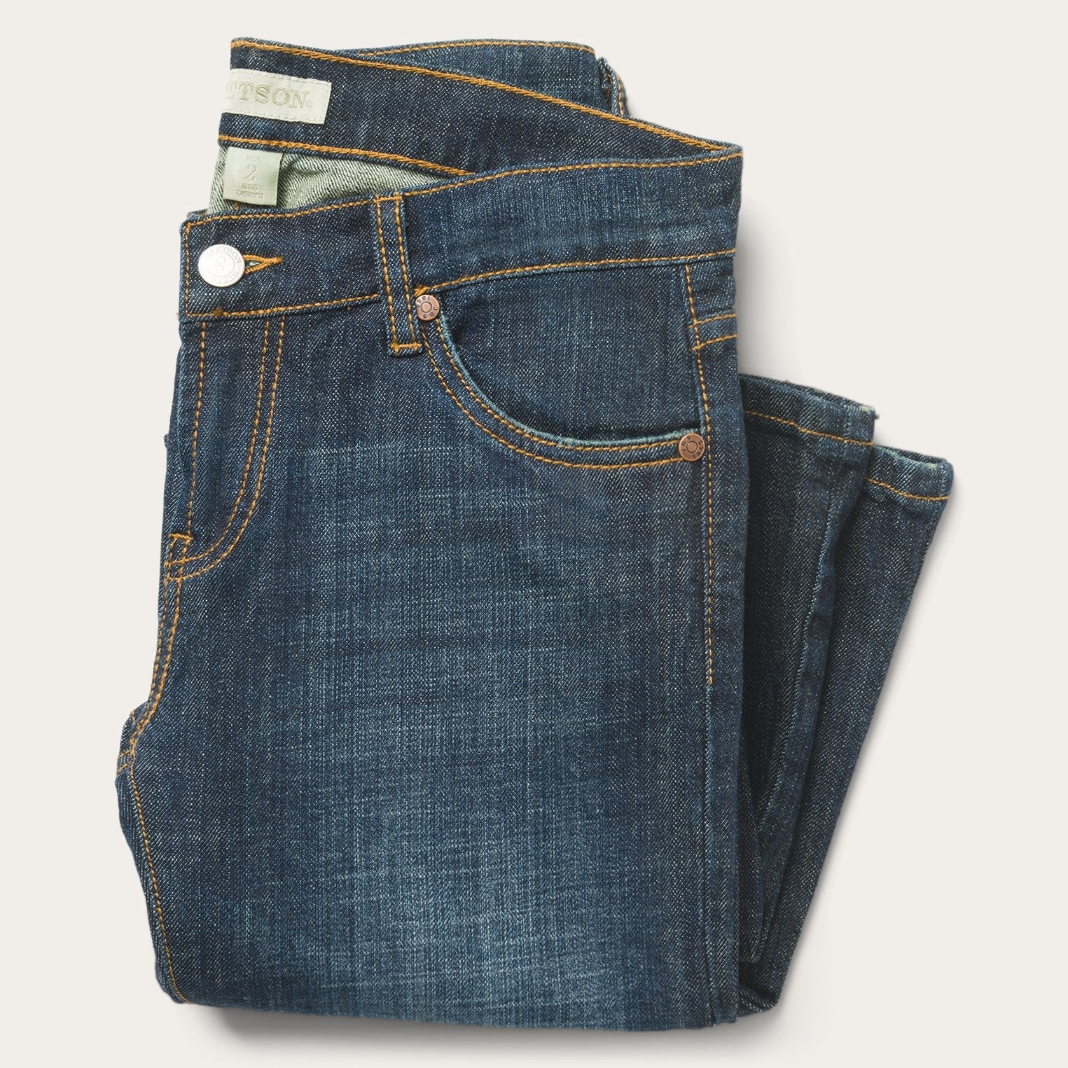 816 Classic Boot Cut Jeans In Dark Wash Blue | Stetson Women