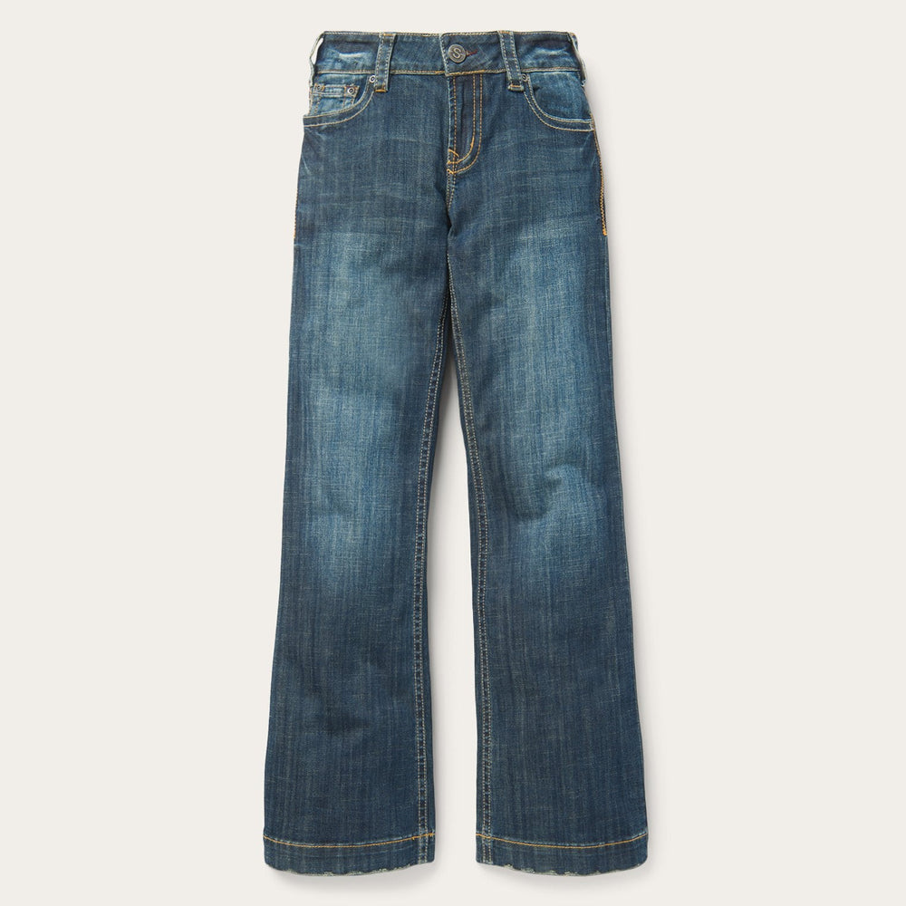 214 City Trouser Jeans In Medium Wash Blue | Stetson Women