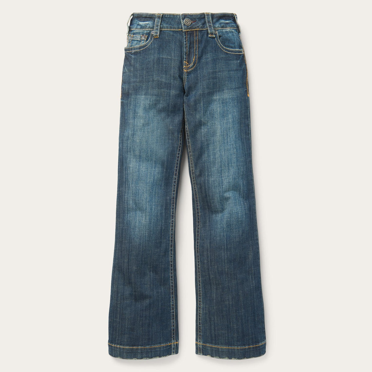 214 City Trouser Jeans In Medium Wash Blue | Stetson Women