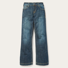 214 City Trouser Jeans In Medium Wash Blue | Stetson Women