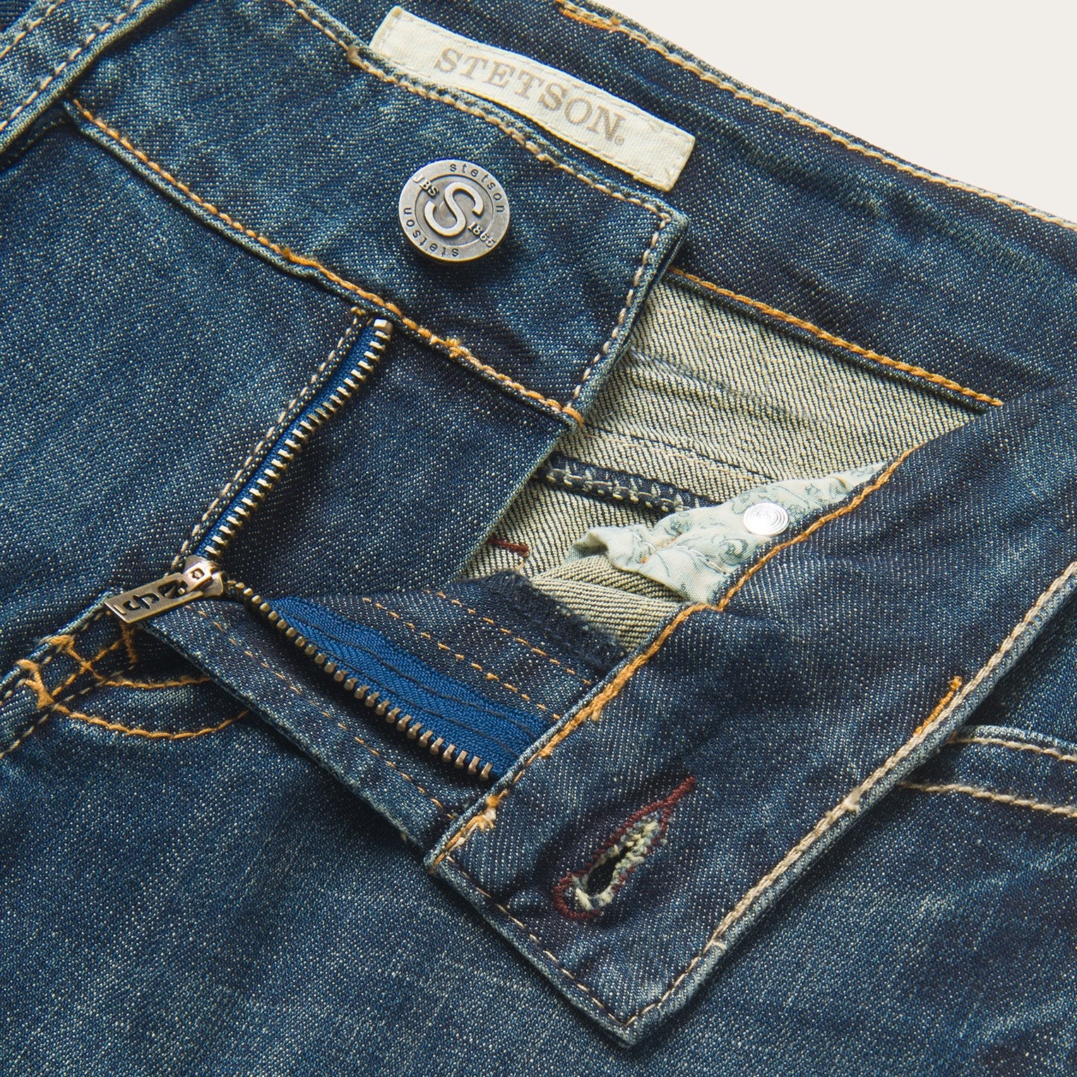 214 City Trouser Jeans In Medium Wash Blue | Stetson Women