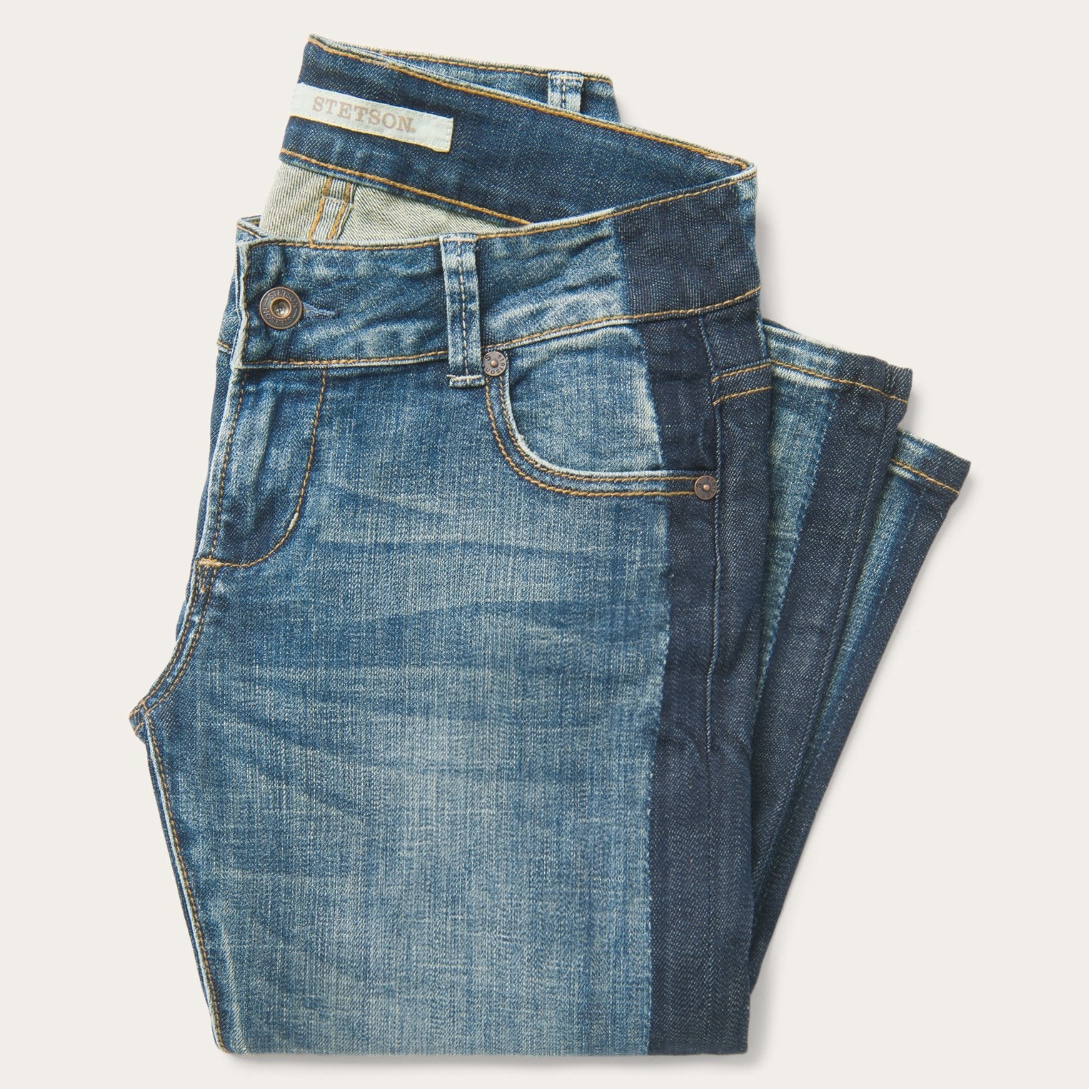 Skinny Fit Stripe Leg Jean Blue | Stetson Women