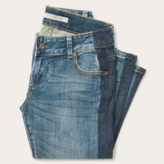 Skinny Fit Stripe Leg Jean Blue | Stetson Women