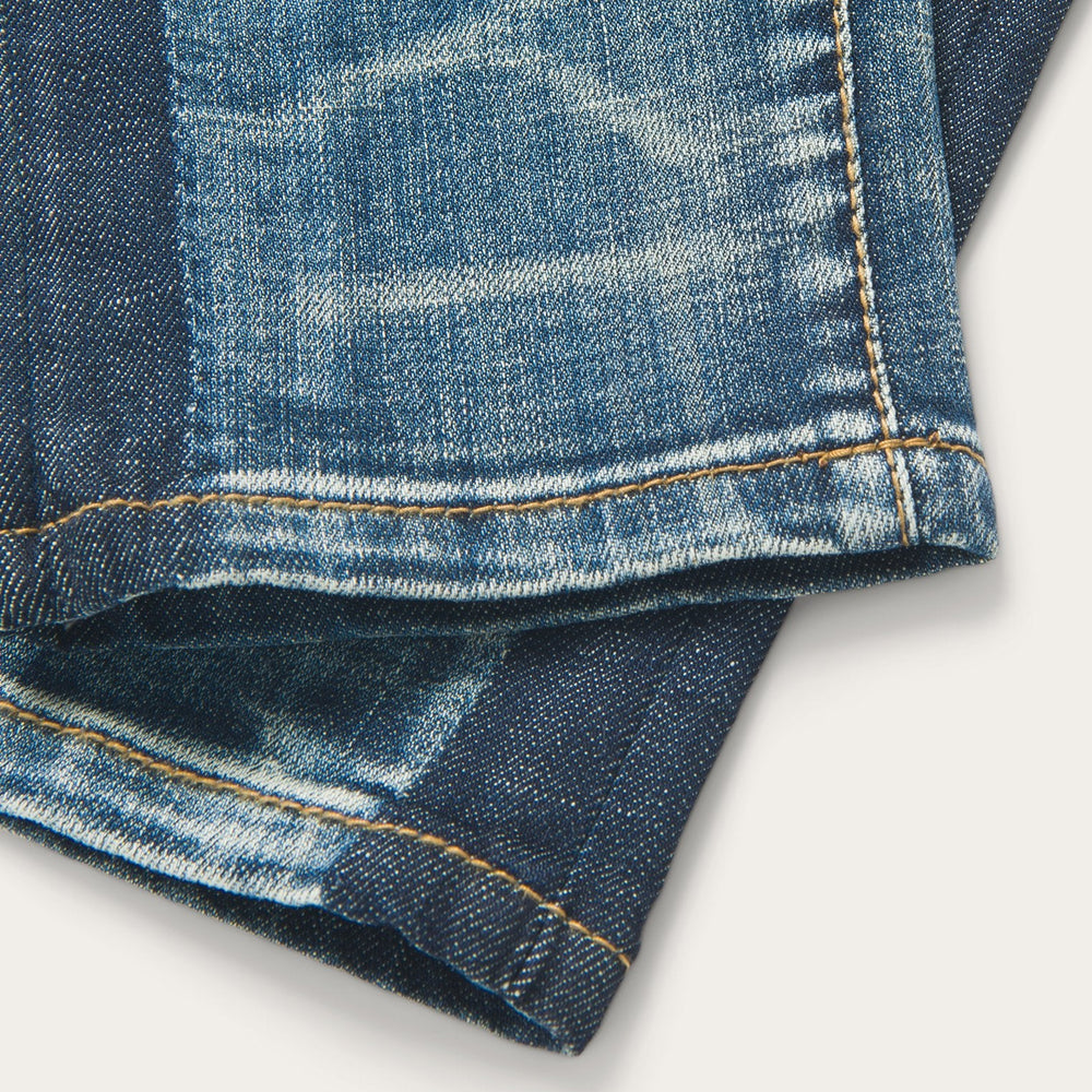 Skinny Fit Stripe Leg Jean Blue | Stetson Women