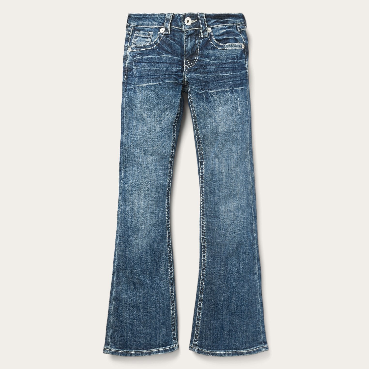816 Fit Jeans With White "S" Back Pocket Blue | Stetson Women