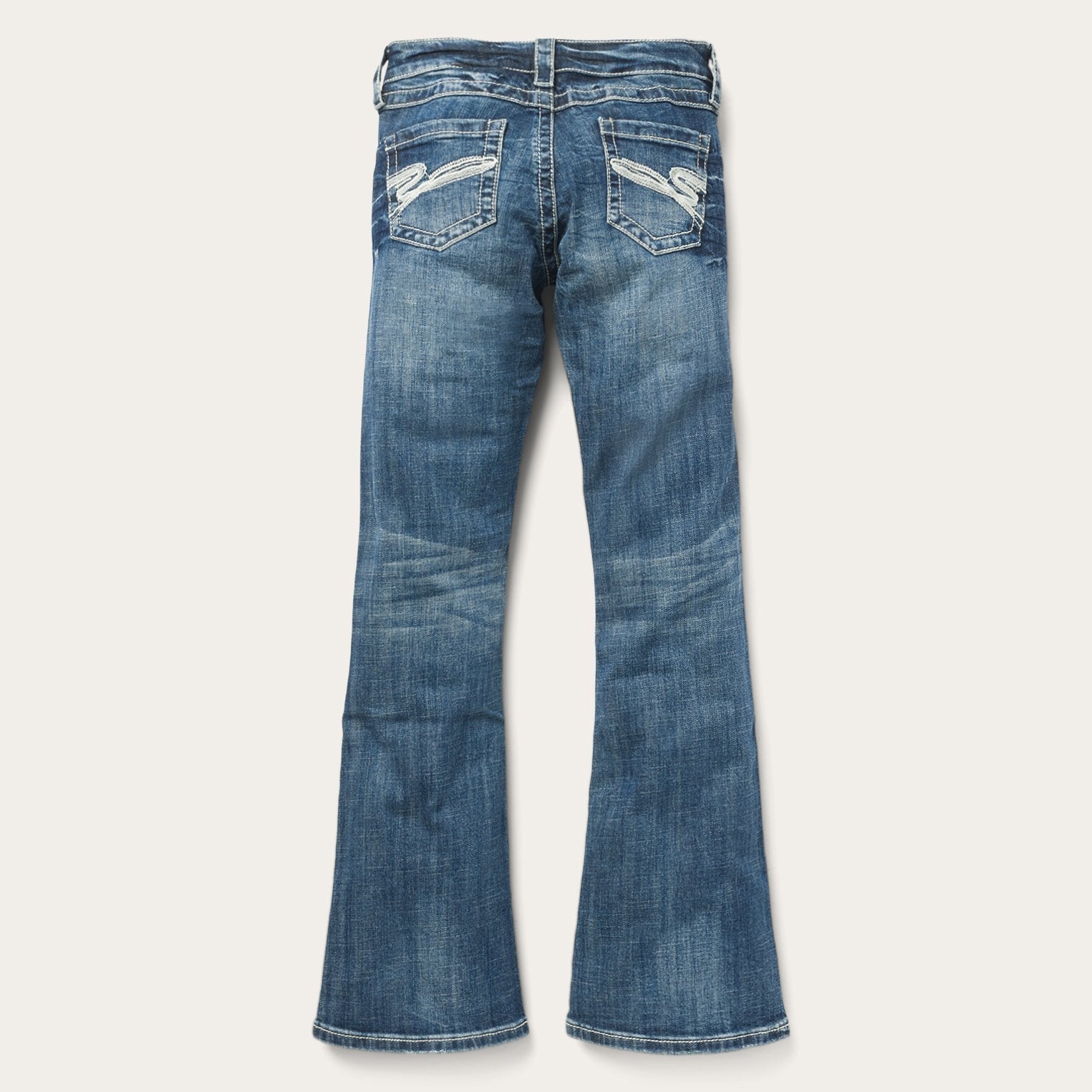 816 Fit Jeans With White "S" Back Pocket Blue | Stetson Women