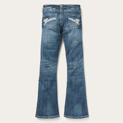 816 Fit Jeans With White "S" Back Pocket Blue | Stetson Women