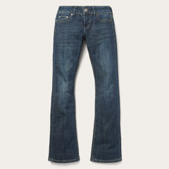 818 Bootcut Jean With "S" Back Pocket Blue | Stetson Women