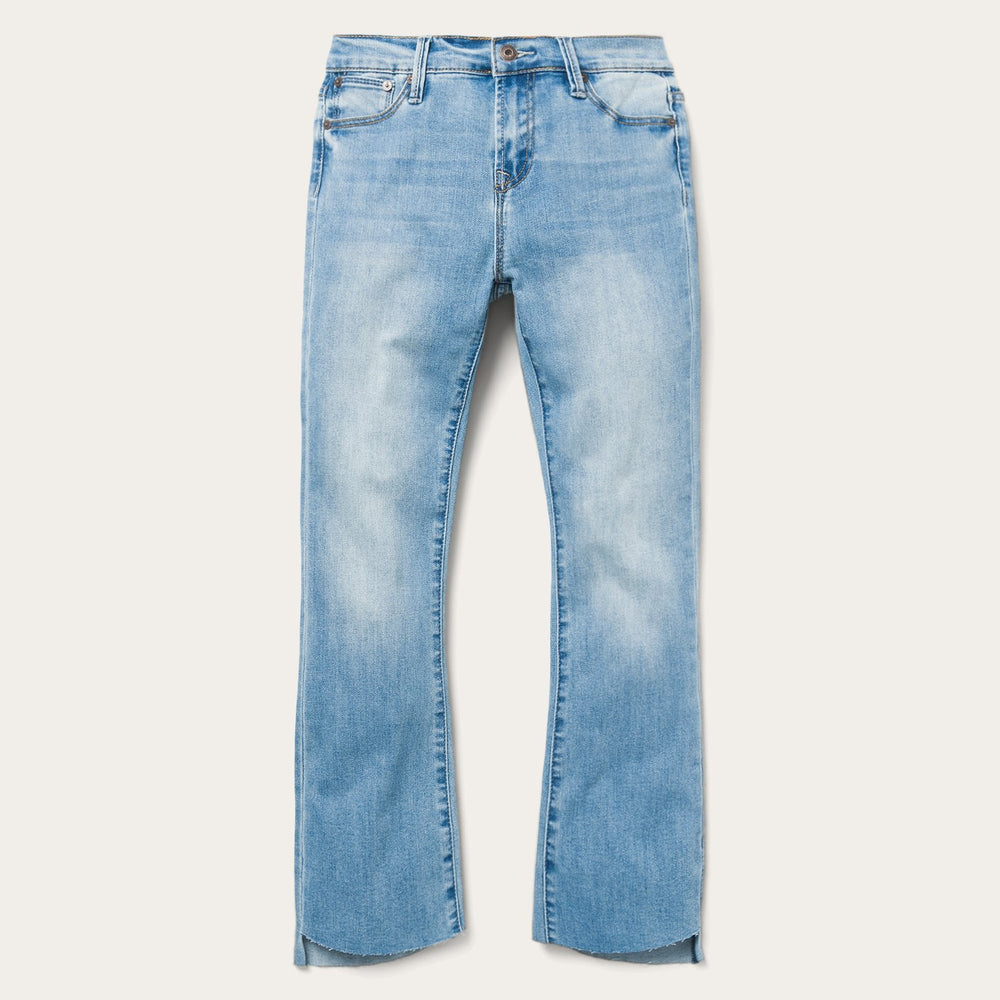 High Waist Flare Crop Jean Blue | Stetson Women