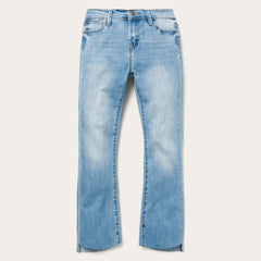 High Waist Flare Crop Jean Blue | Stetson Women