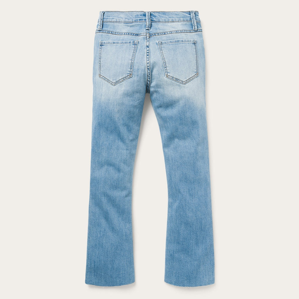 High Waist Flare Crop Jean Blue | Stetson Women