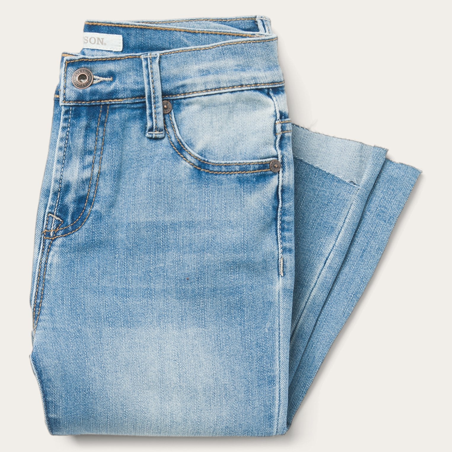 High Waist Flare Crop Jean Blue | Stetson Women