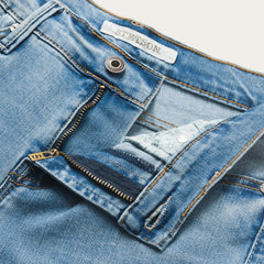 High Waist Flare Crop Jean Blue | Stetson Women